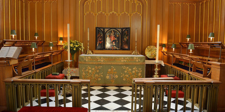 Inside the Chapel Royal at St James's Palace in central London, where Prince George of Cambridge will be christened.Photo / AP