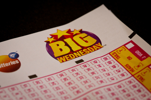Big Wednesday Lotto ticket. File Photo / NZ Herald