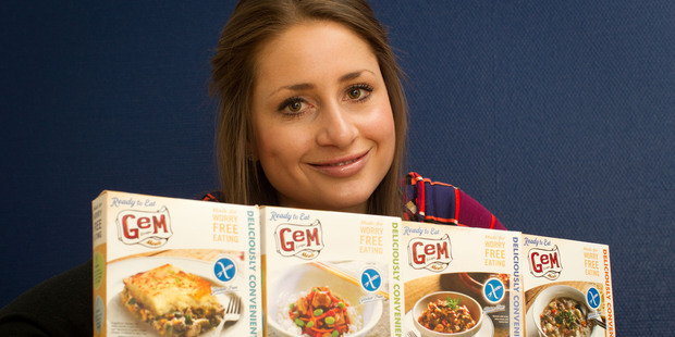 Ashleigh Whittaker, founder of Gem Escape Meals which make a gluten-free range of ready-to-eat meals. Photo / Richard Robinson