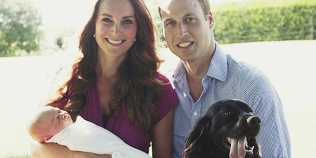 And puppy makes four: the holy (sorry, happy) family.