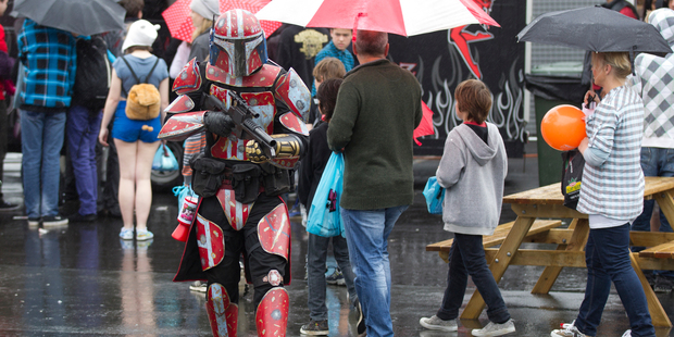 The Armageddon Expo is a great place to people watch. Photo / Brett Phibbs