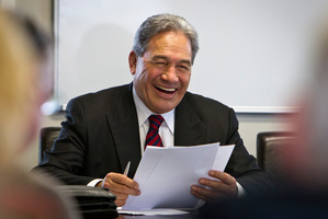 Winston Peters has a bottom line.
