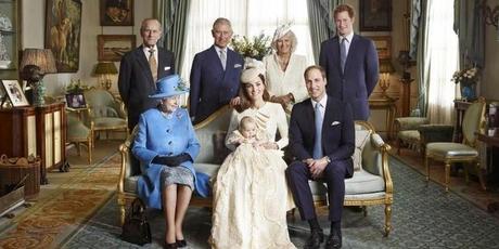 The royal family following the christening of Prince George.Photo / Jason Bell
