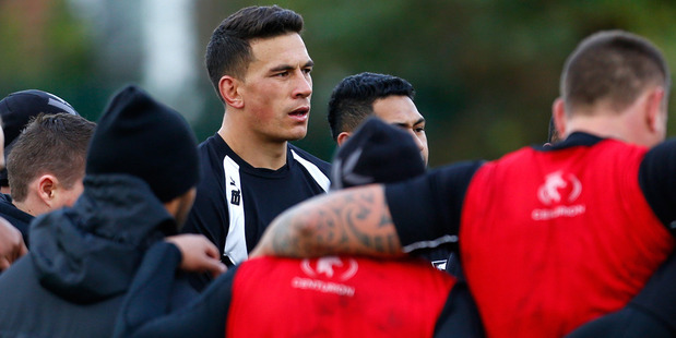 Sonny Bill Williams watches on during the Kiwi training session. Photo / Getty Images