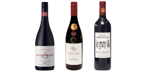 Soderberg Home Block Single Vineyard Marlborough Pinot Noir, Dallington Downs Waipara Valley Pinot Noir, Chateau Corconnac Cru Bourgeois Haut-Medoc, Bordeaux 2009. Photos / Supplied.