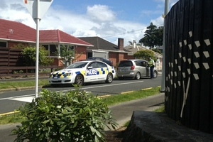 Police say the pole was too small to hide the officer and his car was likely at the ready to pursue offenders.