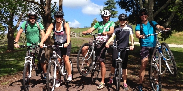 Cycle trails that are graded 'easy' are usually flat, smooth and wide, and suitable for the whole family. Photo / Jonathan Kennett