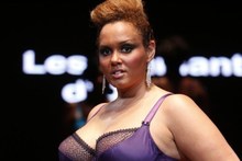 A model at the first Pulp fashion week for larger ladies. Karl Lagerfeld said: No one wants to see curvy women on the catwalk."Photo / AFP AFP PHOTO / FRANCOIS GUILLOT