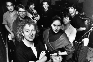Dave Dobbyn (front, with Margaret Urlich) penned some of our most enduring pop anthems. (NZ Herald Archive)