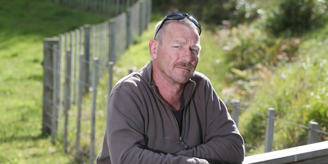 Grant Steel near his Raglan home. Steel suffers ongoing effects from his exposure to Solutrace during the time he spent working on farms. Photo / Rhys Palmer