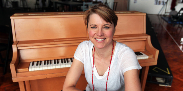 Lucy Lawless is happiest when she's on the stage. Photo / Doug Sherring