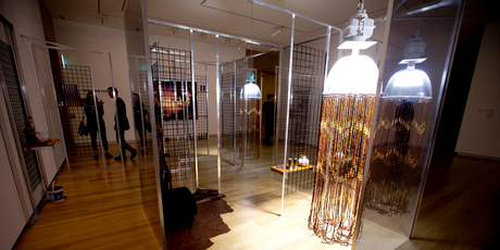 Work by artist Martin Basher that is part of the Freedom Farmers exhibition. Photo / Dean Purcell