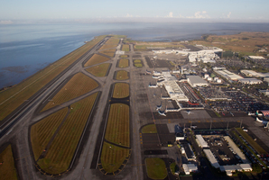 A plane has skidded off Auckland Airport's runway. Photo / Greg Bowker