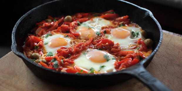 Tunisian eggs. Photo / Doug Sherring
