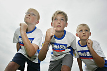 The Witney brothers competed in the Weet Bix Tryathlon.Photo / Jimmy Joe
