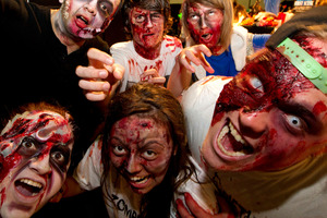 Before my very eyes were dozens of zombies walking the street mall, writes Darby. Photo / Brett Phibbs