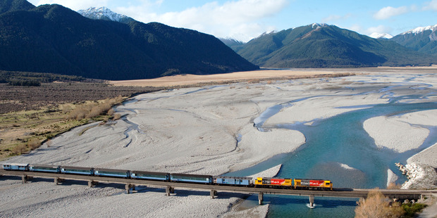 The TranzAlpine Trans Scenic Express. Photo / Supplied