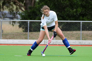 Olivia Merry recovered from illness to play yesterday. Photo / Duncan Brown