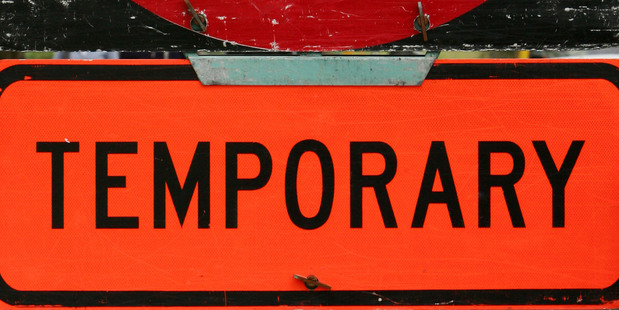 Road works sign. Photo / APN