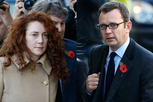 Rebekah Brooks and Andy Coulson. Photo / AP