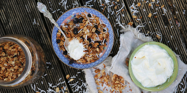 Homemade coconut yoghurt. Photo / Eleanor Ozich.