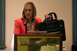 New councillor Linda Cooper has returned her $142 satchel, which she said was a waste of money. Photo / Dean Purcell