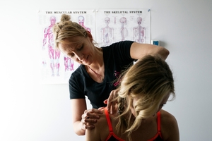 Sports massage can hurt a bit if you have sore muscles but is worth the pain. PHOTO / MICHAEL CRAIG