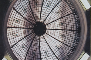 The glass dome over the public banking area in the Dannevirke BNZ.