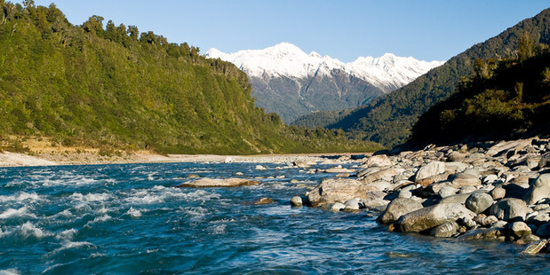 The Whataroa River and gorge. Photo / Tourism West Coast