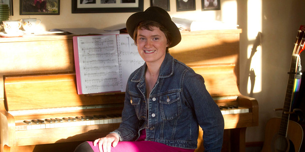 Abby Benge is learning to walk again - and has resumed piano lessons - after her accident. Photo / Christine Cornege