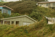 Fiona Pardington's Baylys Beach bach. Photo / Kelly Ana Morey.