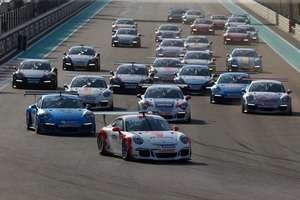 Earl Bamber (NZ) had pole position for the first race at the Yas Marina Circuit in Abu Dhabi last weekend.