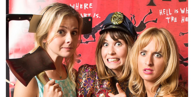 Rose McIvor, Olivia Tennet and Fleur Saville at the Austin premiere.
