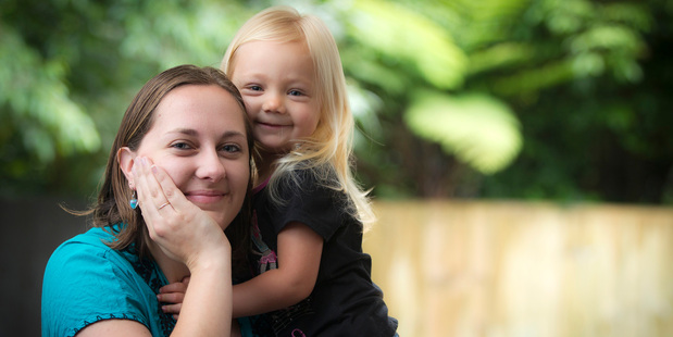 Amber Longdill pays $60 a day for her daughter Isabella's care. Photo / Michael Craig