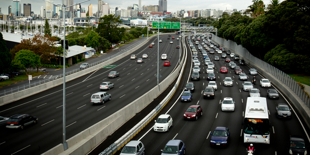 Kiwis now spend a staggering 101 hours annually in peak-hour traffic. Photo / NZ Herald