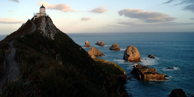The Nugget Point lighthouse is a short drive from Balclutha.