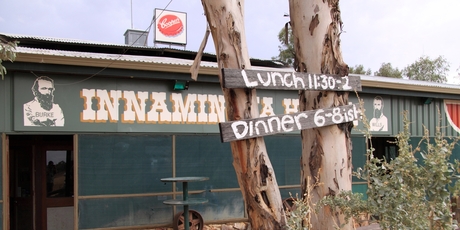 The Innamincka Hotel is a welcome oasis with great coffee. Photo / Fergus Blakiston