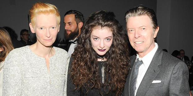 Tilda Swinton, Lorde and David Bowie. Photo / Twitter