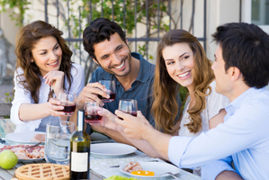 You can expect one mean bottle of wine shared between eight people. Expect cheese boards and cheesy boredom. Expect the expected. Photo / Thinkstock