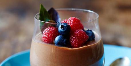 Dr Libby's chocolate mousse.