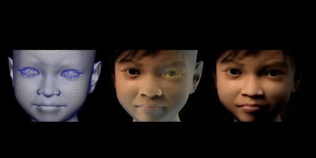 This hand out picture released by Terre des Hommes Netherlands, a Dutch rights group, shows a computer-generated 10-year-old Filippino girl called Sweetie. Photo / AFP