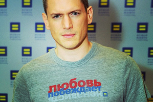 Wentworth Miller joined the T-shirt campaign. Photo / Human Rights Campaign