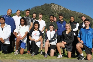 The New Zealand junior taekwondo team assembled in Mount Maunganui over the weekend. Photo / Ben Guild.