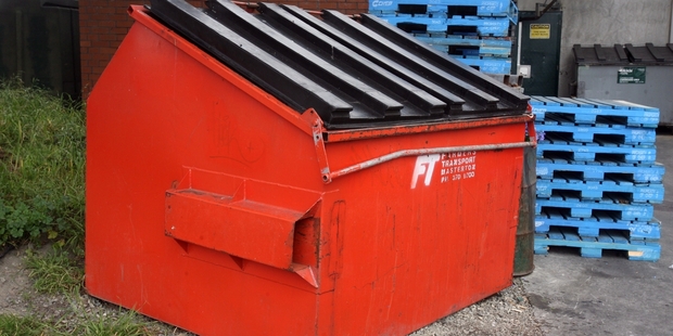 EASY PICKINGS: Waste bins at supermarkets are sometimes targets for people with little money to buy food with