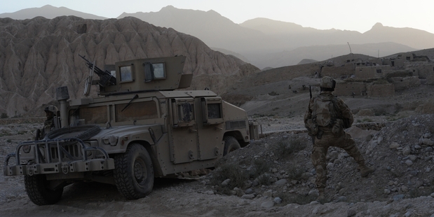 Armoured vehicle in Afghanistan.