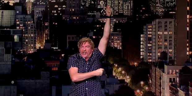 The audience at The Late Show with David Letterman lapped up silly Kiwi humour, and there were even congratulations from Big Dave.