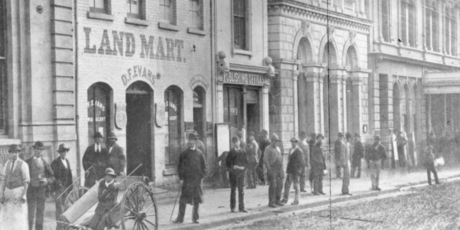 The Herald's first Queen St office.