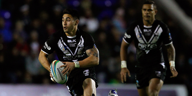 Shaun Johnson of the Kiwis. Photo / Getty Images.
