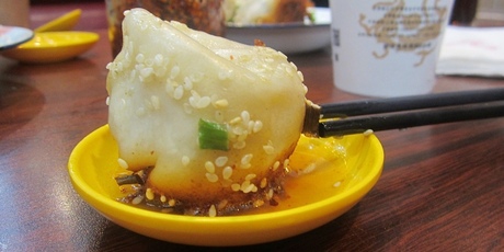 Dumplings from popular chain Yang's Dumplings in Shanghai. Photo / Kirsty Wynn