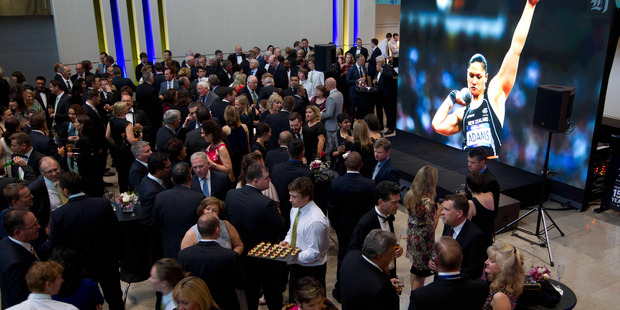 Guests at the Herald's 150th birthday cocktail party at the Auckland Art Gallery. Photo / Richard Robinson